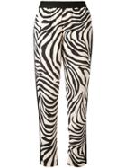 Layeur Zebra Print Trousers - Black