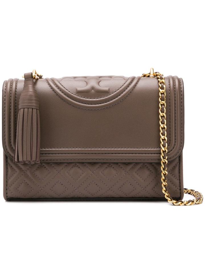 Tory Burch Fleming Small Shoulder Bag - Grey