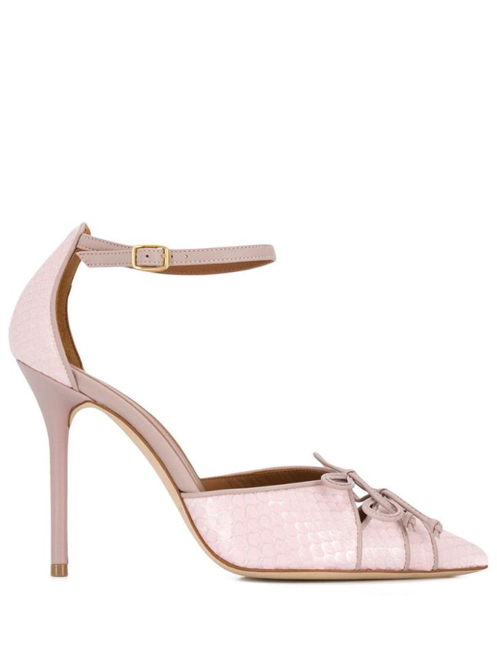 Malone Souliers Lace Detail Pumps - Pink