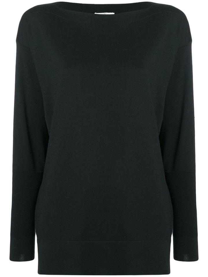 Agnona Boat-neck Jumper - Black