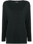 Agnona Boat-neck Jumper - Black