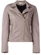 Iro 'han' Jacket, Women's, Size: 36, Grey, Lamb Skin/polyester/rayon