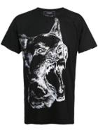 Domrebel Dogg Print T-shirt - Black