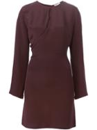 3.1 Phillip Lim Judo Belt Wrap Dress, Women's, Size: 2, Pink/purple, Silk