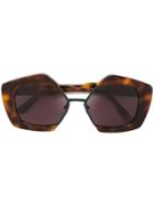Marni Eyewear 'edge' Sunglasses - Brown