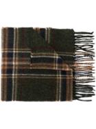 Barbour Checked Scarf - Green