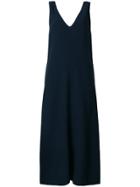 Theory Front Seamed Shift Dress - Blue