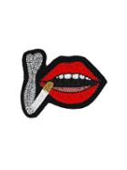 Olympia Le-tan Lip Brooche, Women's, Red