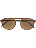 Mykita Helgi Round Frame Sunglasses - Brown