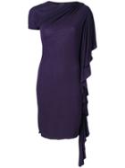 Jean Paul Gaultier Pre-owned Waterfall Draped Dress - Blue