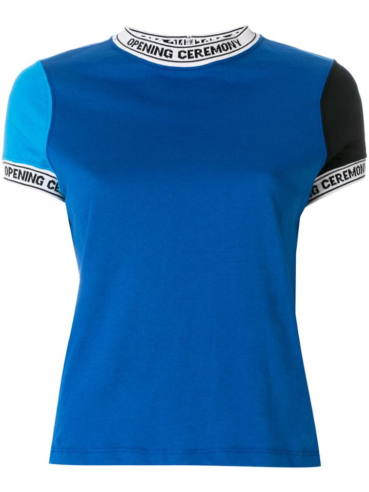 Opening Ceremony Web Trim T-shirt - Blue