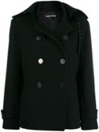 Tom Ford Buckled Collar Peacoat - Black