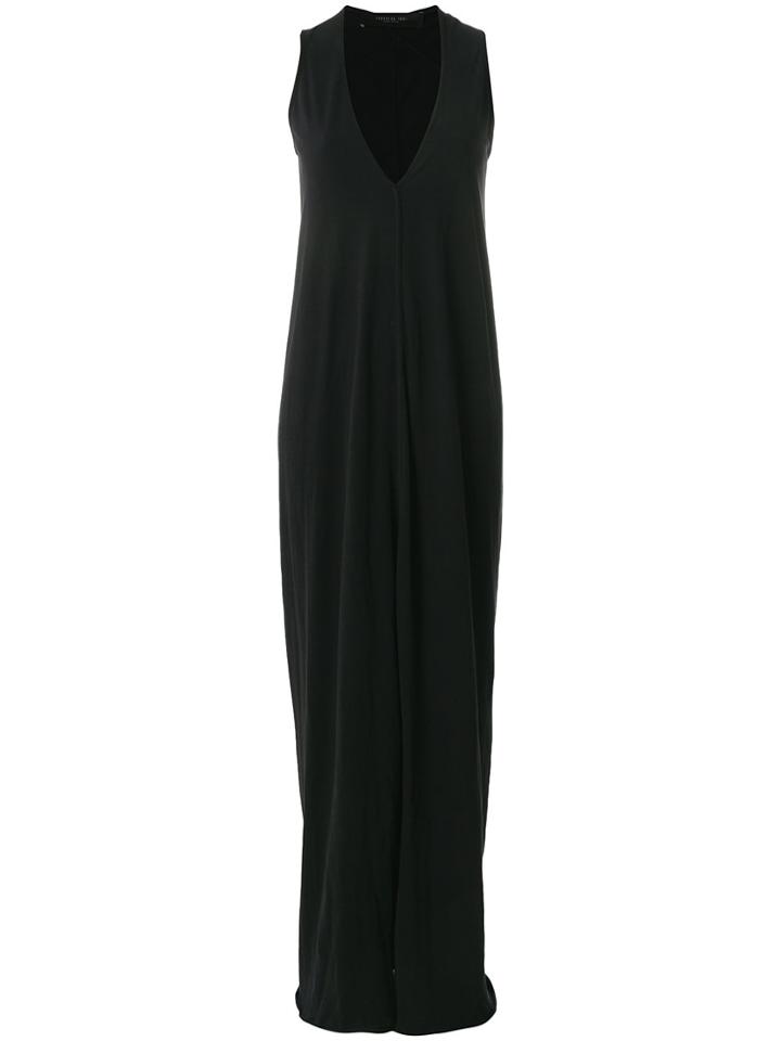 Federica Tosi V-neck Maxi Dress - Black