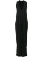 Federica Tosi V-neck Maxi Dress - Black