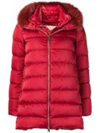 Herno Hooded Padded Coat - Red