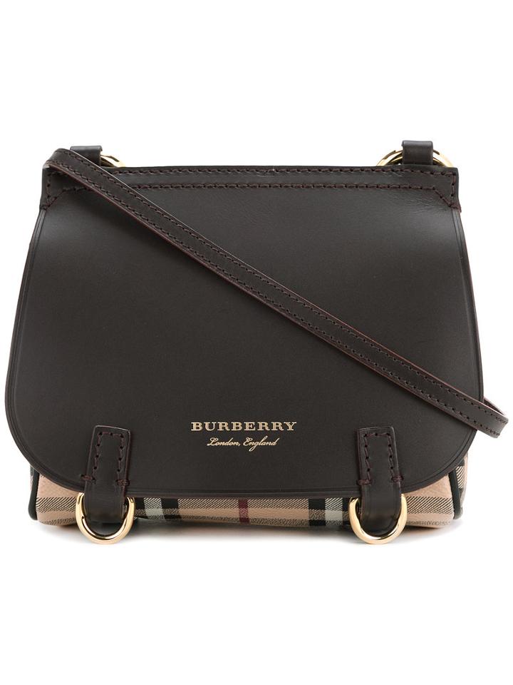 Burberry - Tartan Satchel Bag - Women - Calf Leather - One Size, Brown, Calf Leather