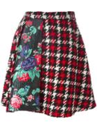 Msgm Panelled Skirt, Women's, Size: 40, Polyester/wool/polyamide
