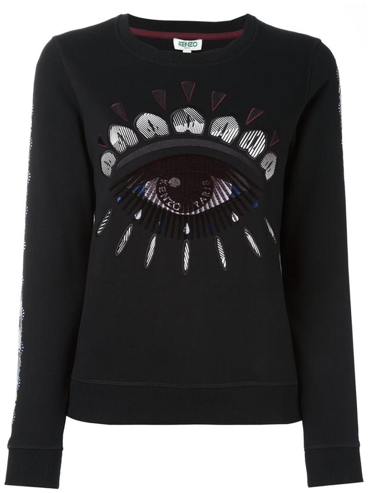Kenzo 'eye' Sweatshirt, Women's, Size: Xl, Black, Cotton