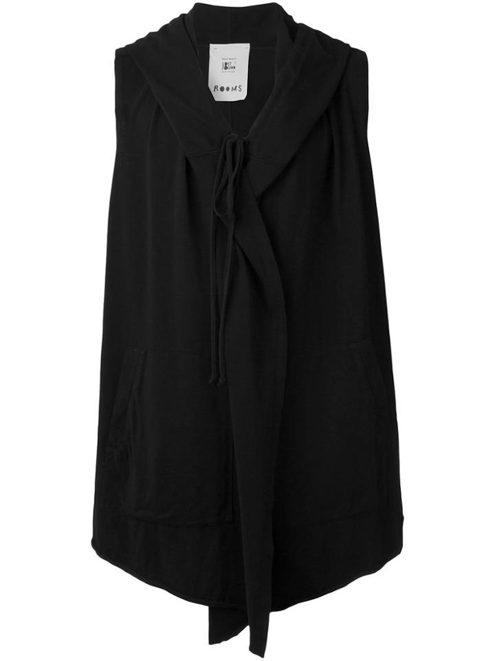 Lost & Found Rooms Sleeveless Hoodie - Black