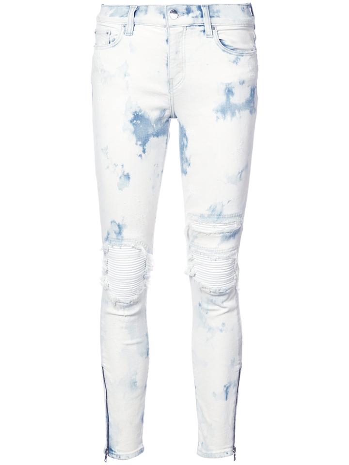 Amiri Distressed Skinny Jeans - White