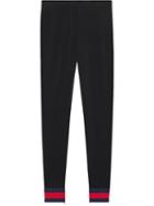 Gucci - Stretch Viscose Legging With Web - Women - Spandex/elastane/viscose - Xs, Black, Spandex/elastane/viscose