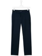 Boss Kids - Straight-leg Trousers - Kids - Wool - 15 Yrs, Blue