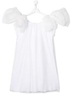 Douuod Kids Glitter Bow Dress - White