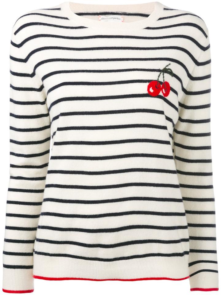 Chinti And Parker - Cherry Breton Sweater - Women - Cashmere - L, Nude/neutrals, Cashmere