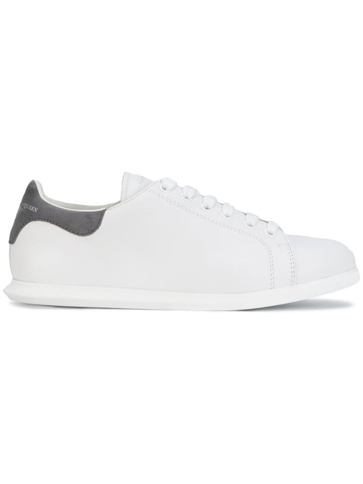 Alexander Mcqueen Contrasting Heel Counter Sneakers - White