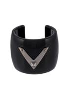 Valentino Garavani Rockstud Cuff, Women's, Size: M, Black, Plexiglass