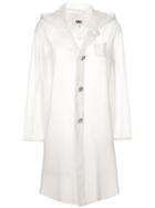 Mm6 Maison Margiela Transparent Raincoat - White