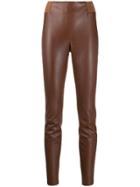 Brunello Cucinelli Skinny-fit Biker Leggings - Brown