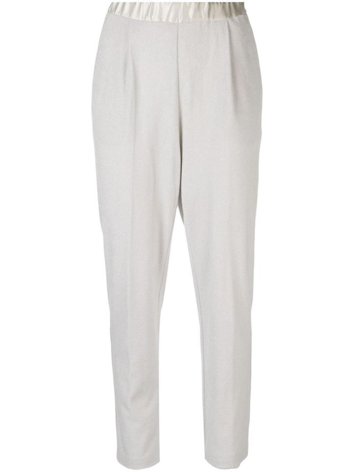Fabiana Filippi Draped Tapered Trousers - White
