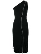 Givenchy Zipped Fitted Dress, Women's, Size: 40, Black, Silk/polyamide/spandex/elastane/viscose