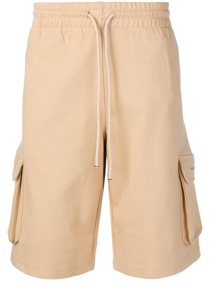 Drôle De Monsieur Side Pocket Shorts - Neutrals
