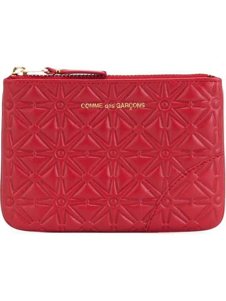 Comme Des Garçons Wallet 'colour Embossed A' Purse - Red