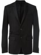 Givenchy Belt Detail Blazer, Men's, Size: 48, Black, Cotton/polyamide/cupro/wool