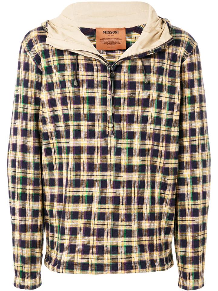 Missoni Checkered Pattern Hoodie - Multicolour