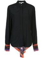 Derek Lam 10 Crosby Long Sleeve Button-down Shirt With Contrast Back -