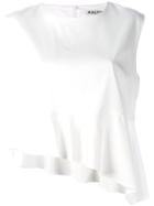 Aalto - Asymmetric Tank Top - Women - Polyester/spandex/elastane/acetate/viscose - 38, White, Polyester/spandex/elastane/acetate/viscose
