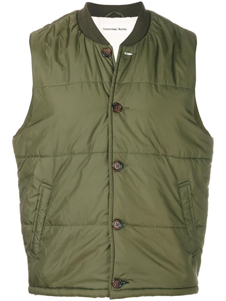 Universal Works Padded Gilet - Green