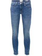 Frame Denim Le Skinny De Jeanne Cropped Jeans, Women's, Size: 29, Blue, Cotton/polyester/spandex/elastane