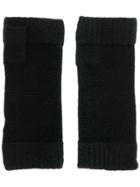 N.peal Finger-less Knitted Gloves - Black