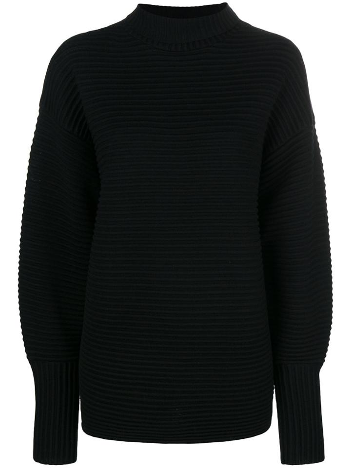 Victoria Victoria Beckham Ribbed Turtleneck Sweater - Black