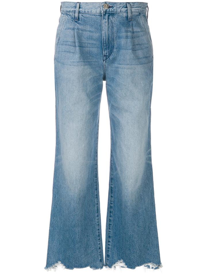 3x1 Flared Distressed Jeans - Blue