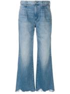 3x1 Flared Distressed Jeans - Blue