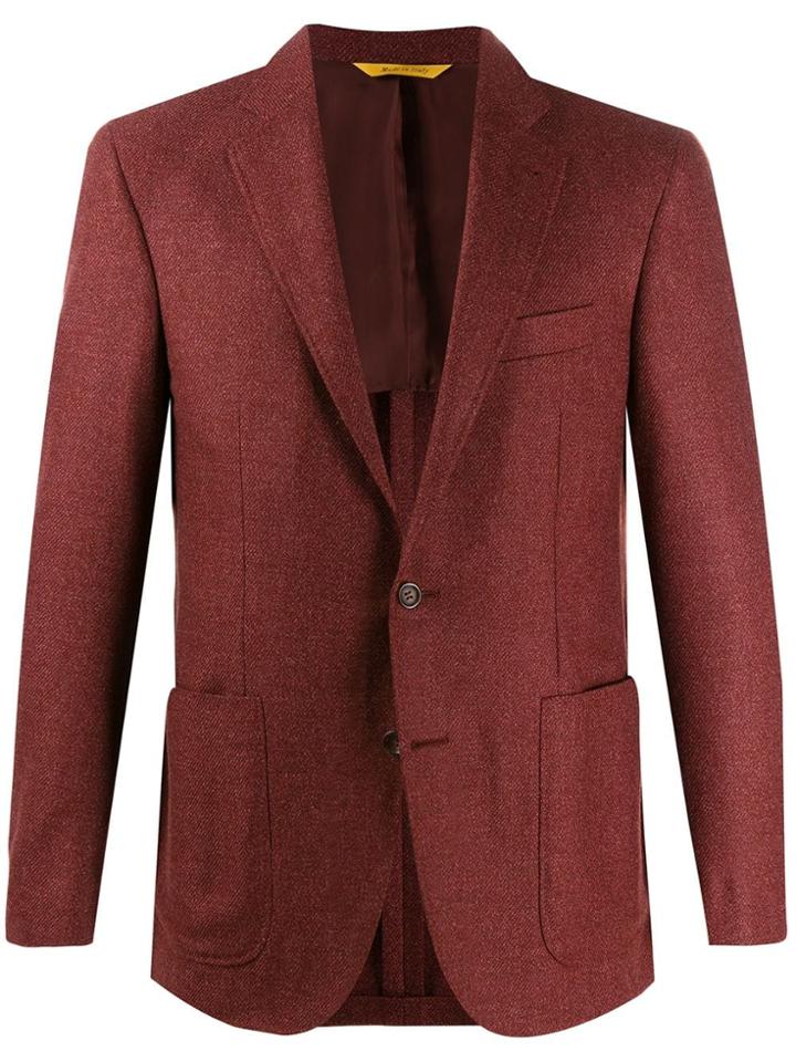 Canali Formal Suit Blazer - Red