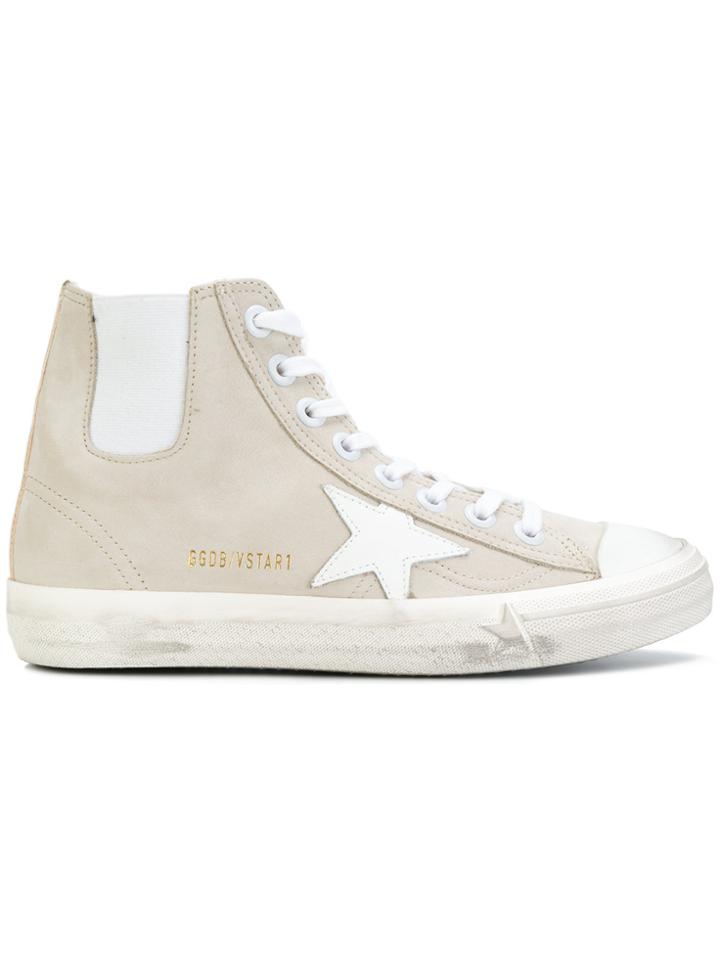 Golden Goose Deluxe Brand V-star 1 High-top Sneakers - Nude & Neutrals