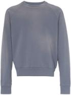John Elliott Sundrench Boxy Fit Cotton Jumper - Blue