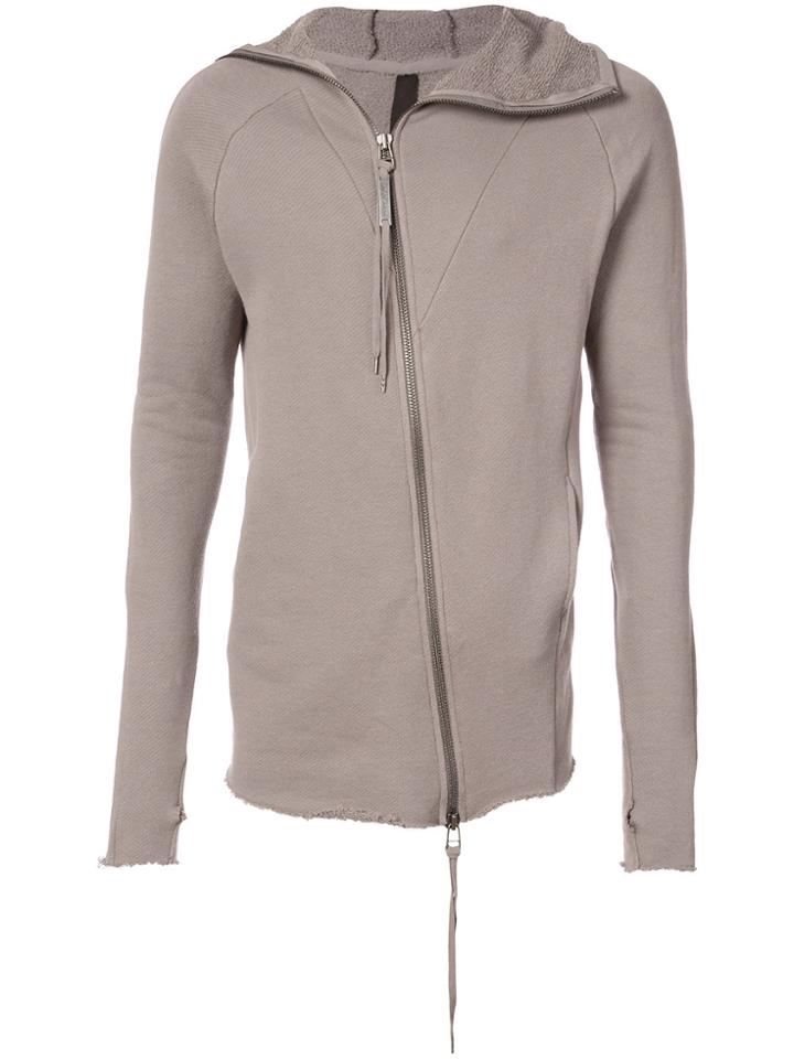 Army Of Me Off Centre Zip Sweatshirt - Grey